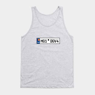 Moldova car registration plate Tank Top